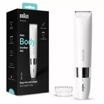 Braun BS1000 μίνι τρίμερ σώματος, λευκό