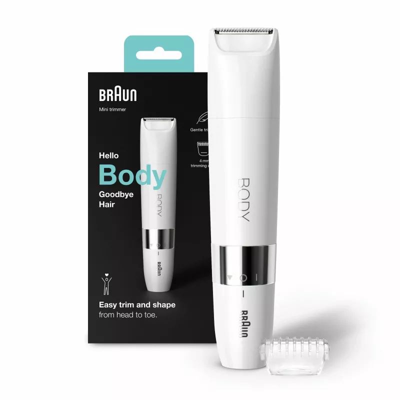 Braun BS1000 μίνι τρίμερ σώματος, λευκό