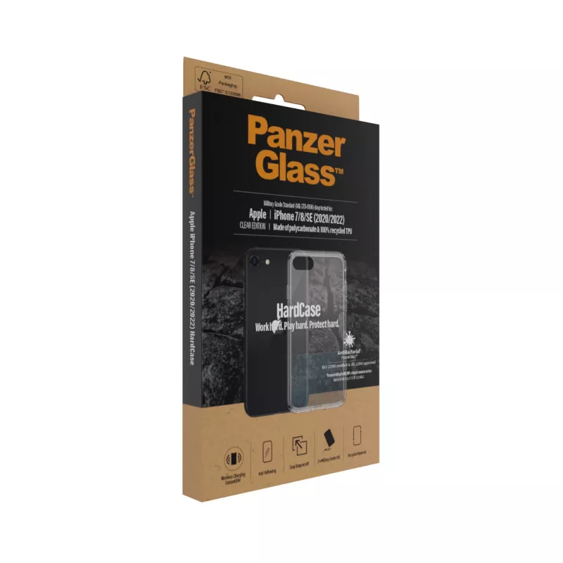 PanzerGlass ® HardCase iPhone SE (2020/2022) | 7 | 8, θήκη, Apple, Apple - iPhone SE 2022, Apple - iPhone SE 2020, διαφανές