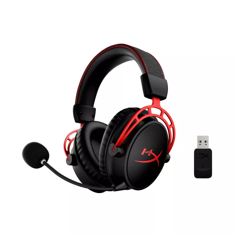 HyperX Cloud Alpha - Ασύρματο gaming headset (μαύρο-κόκκινο)