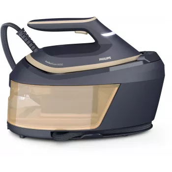 Philips PerfectCare 6000 Series PSG6066/20 σίδερο με γεννήτρια ατμού, 2400 W, 8 bar, ώθηση ατμού 600 g/min, δεξαμενή 1,8 L, πέλμα SteamGlide Advanced, μαύρο/καφέ