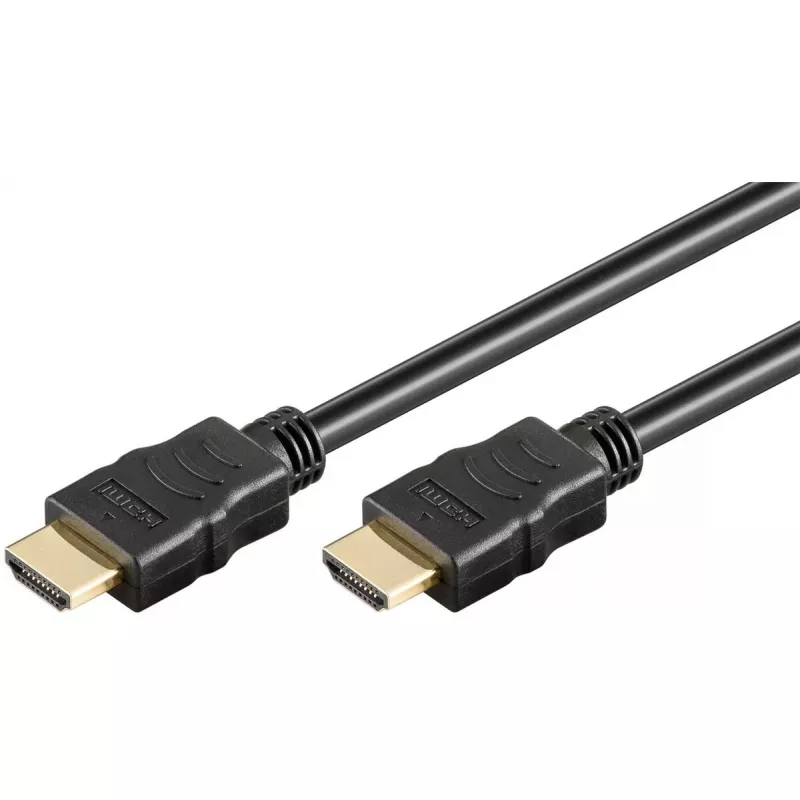 Goobay καλώδιο HDMI 0,5 m Type-A Standard μαύρο 18 Gbit/s