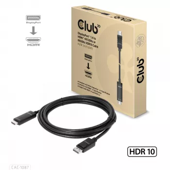 CLUB3D DisplayPort 1.4 σε HDMI 4K120Hz ή 8K60Hz HDR10 καλώδιο M/M 3m/9,84ft