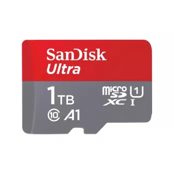 MicroSDXC flash μνήμη SANDISK 1 TB UHS‑I U1 A1 Class 10, 150 MB/s, γκρι (περιλαμβάνει SD adapter)