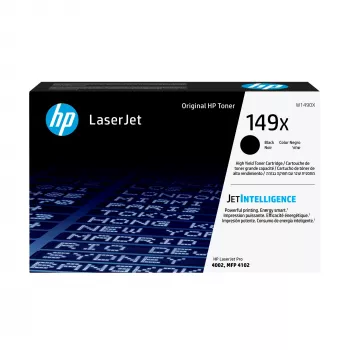 HP 149X γνήσιο μαύρο μελανοδοχείο τόνερ LaserJet υψηλής απόδοσης, 9500 σελίδες, μαύρο, 1 τεμ.
