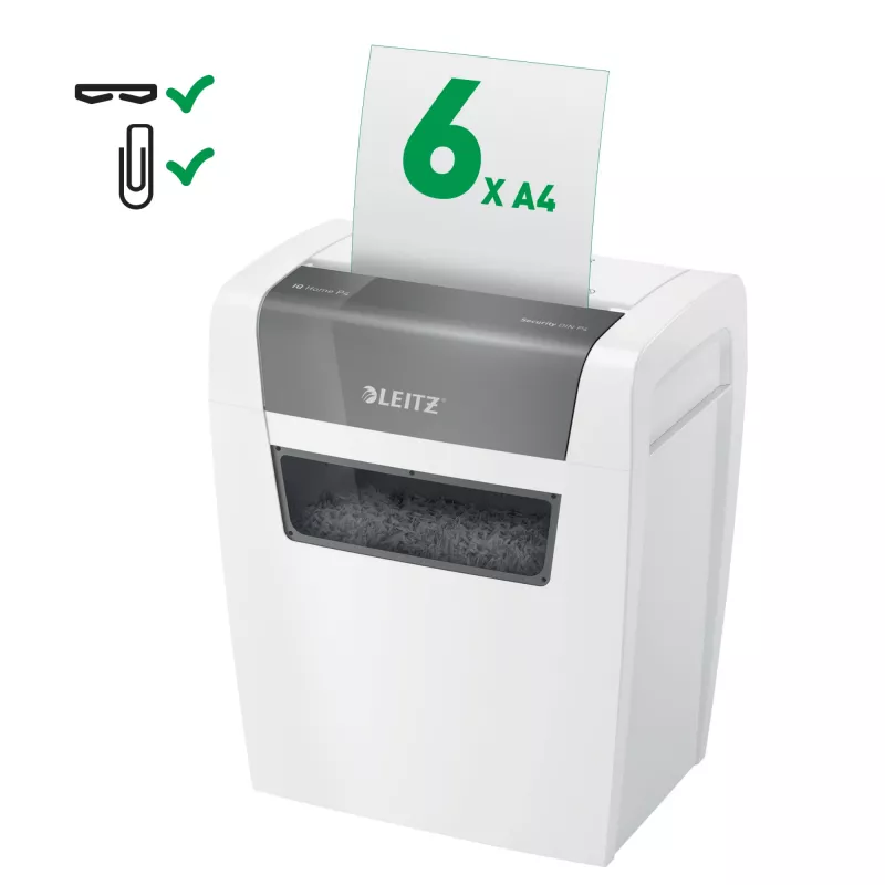 Leitz 80340000 καταστροφέας εγγράφων, τεμαχισμός σωματιδίων, 70 dB, 22 cm, λευκό