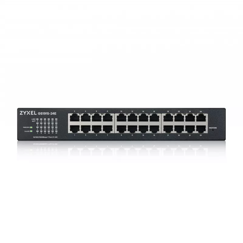 Managed Switch Zyxel GS1915-24E L2 Gigabit Ethernet 24 θύρες 1U μαύρο