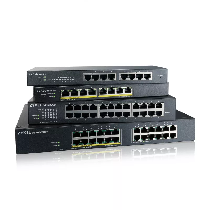 Managed Switch Zyxel GS1915-24E L2 Gigabit Ethernet 24 θύρες 1U μαύρο