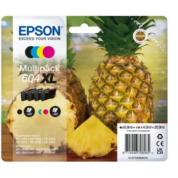 Epson 604XL μελανοδοχείο 4 τεμ. γνήσιο υψηλής απόδοσης (XL) μαύρο, κυανό, ματζέντα, κίτρινο