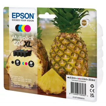 Epson 604XL μελανοδοχείο 4 τεμ. γνήσιο υψηλής απόδοσης (XL) μαύρο, κυανό, ματζέντα, κίτρινο