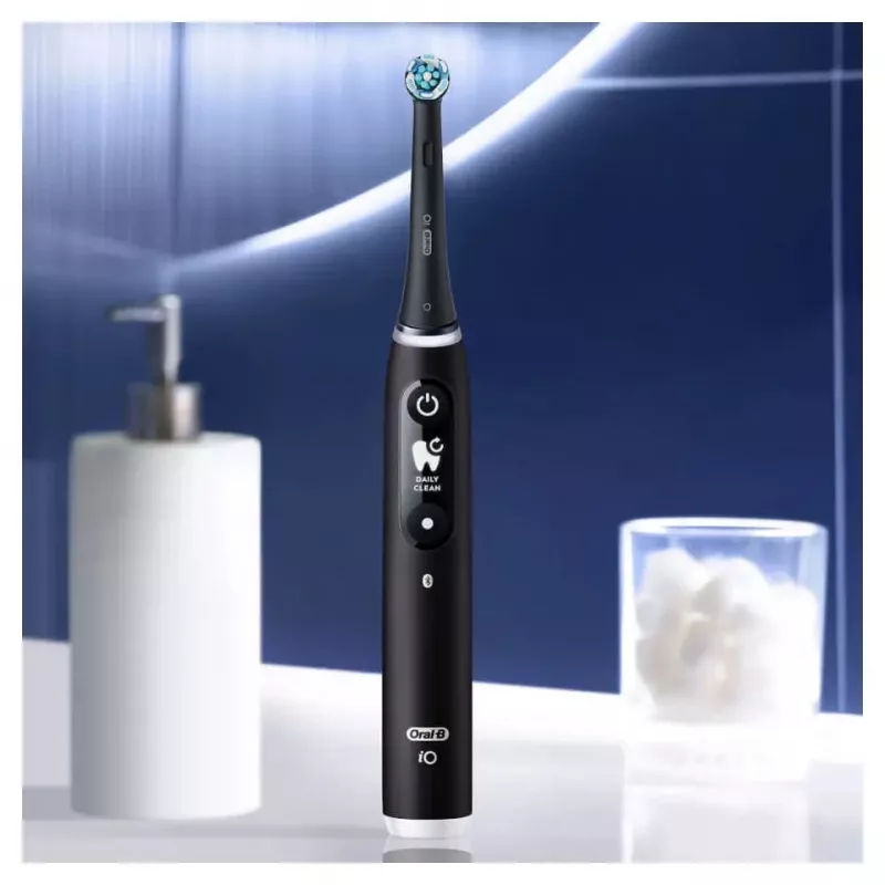Oral-B iO Series 6 περιστρεφόμενη οδοντόβουρτσα για ενήλικες μαύρη