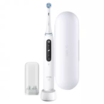 Oral-B iO Series 5 περιστρεφόμενη-παλινδρομική οδοντόβουρτσα για ενήλικες λευκή