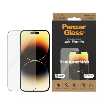 PanzerGlass προστατευτική μεμβράνη οθόνης για Apple iPhone 14 Pro Ultra-Wide Fit EasyAligner ανθεκτική στις γρατσουνιές ανθεκτική στους κραδασμούς