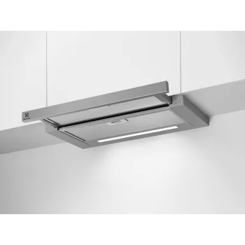 Απορροφητήρας κάτω πάγκου Electrolux LFP616X, πλάτος 598 mm, 600 m³/h, γκρι, φίλτρο λίπους, 68 dB