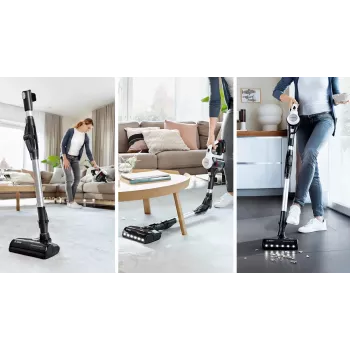 Bosch BCS711XXL επαναφορτιζόμενη ηλεκτρική σκούπα/ηλεκτρική βούρτσα στεγνού καθαρισμού χωρίς σακούλα 0,3 l λευκό 3 Ah