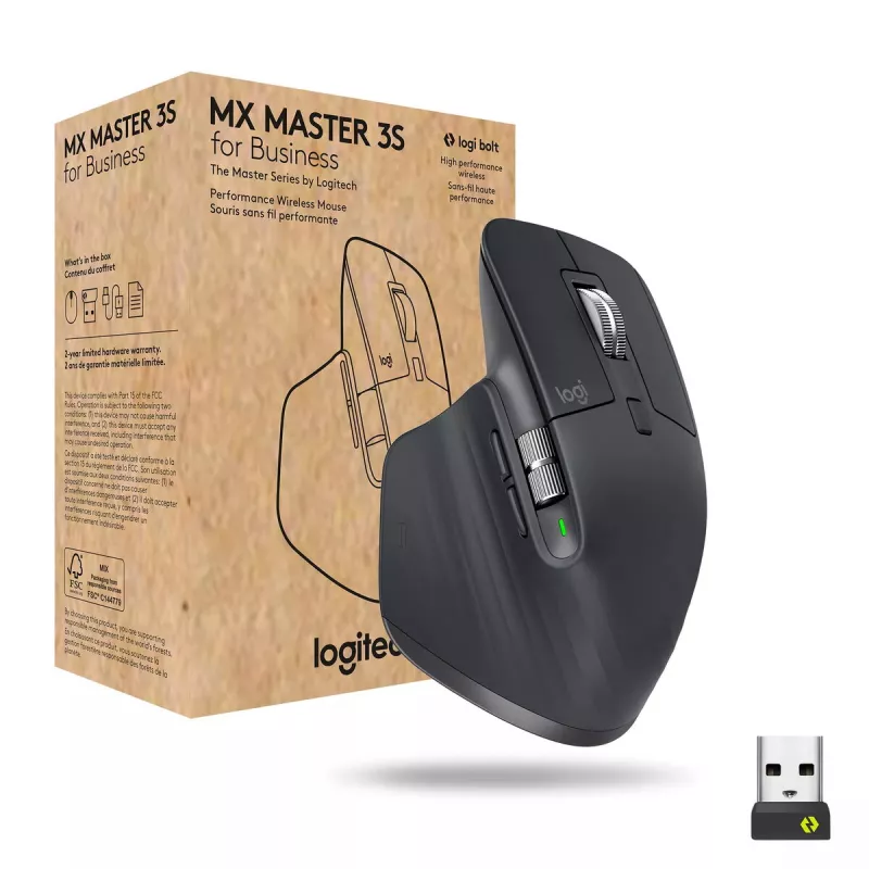 LOGITECH MX Master 3S for Business – Ασύρματο ποντίκι Bluetooth – Graphite