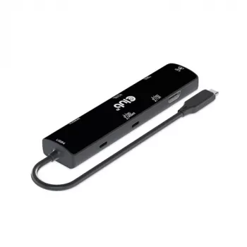 CLUB3D USB4™ Gen3x2 Type-C, 6-in-1-Hub με HDMI™ 8K60Hz ή 4K120Hz, 2xUSB Type-A(10G), Ethernet RJ45(2.5G) και 2xUSB Type-C, 1x Data(10G) και 1xPD3.0 φόρτιση 100 W