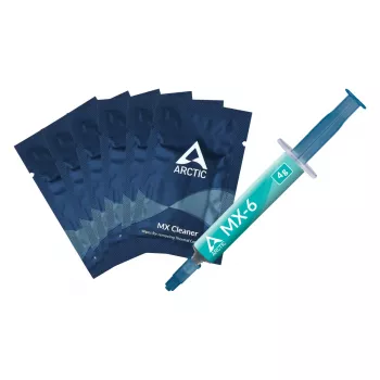 ARCTIC MX-6 ULTIMATE Performance θερμοαγώγιμη πάστα + MX Cleaner, θερμοαγώγιμη πάστα, γκρι, 4 g, 1 τεμ., 66 mm, 120 mm