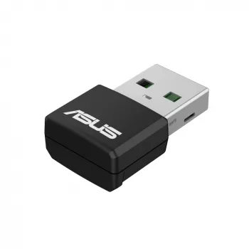 Προσαρμογέας δικτύου ASUS USB-AX55 Nano AX1800 Wi‑Fi 6 Dualband USB-WLAN-Adapter, 1800 Mbps, μαύρο