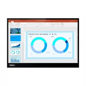 Lenovo ThinkVision M14d Οθόνη, 35,6 cm (14 ίντσες), 2240 x 1400 pixel, 2.2K, LED, 8 ms, μαύρο