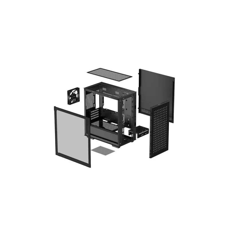 Κουτί PC DeepCool CH370 Mini Tower — microATX/Mini-ITX, tempered glass, υποστήριξη έως 32 cm GPU