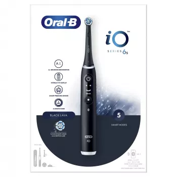 Oral-B iO 6 Οδοντόβουρτσα δονήσεων για ενήλικες μαύρο