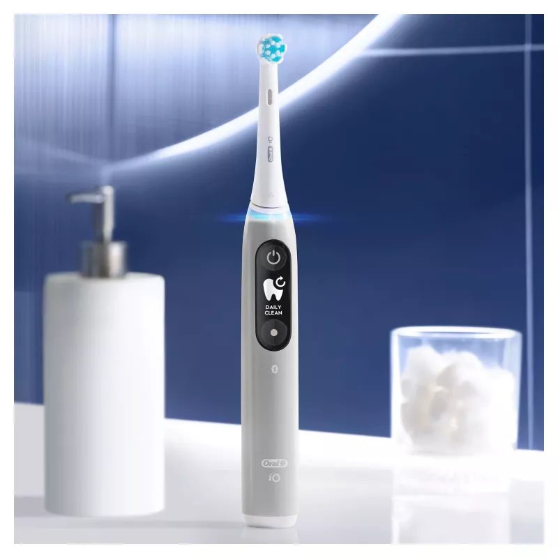 Oral-B iO 6S Οδοντόβουρτσα δονήσεων ενηλίκων γκρι, λευκό