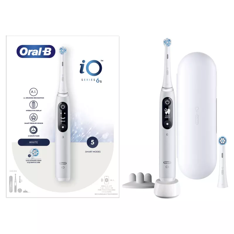 Oral-B iO 6 Οδοντόβουρτσα δονήσεων ενηλίκων λευκό
