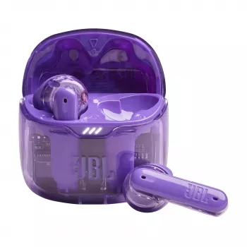 JBL Tune Flex Ghost Edition Ακουστικά True Wireless Stereo (TWS) In-Ear για κλήσεις/μουσική Bluetooth Μωβ, Διάφανο