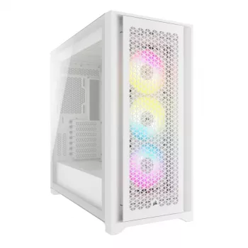 Κουτί PC Corsair iCUE 5000D RGB Airflow Midi-Tower Λευκό
