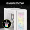 Κουτί PC Corsair iCUE 5000D RGB Airflow Midi-Tower Λευκό