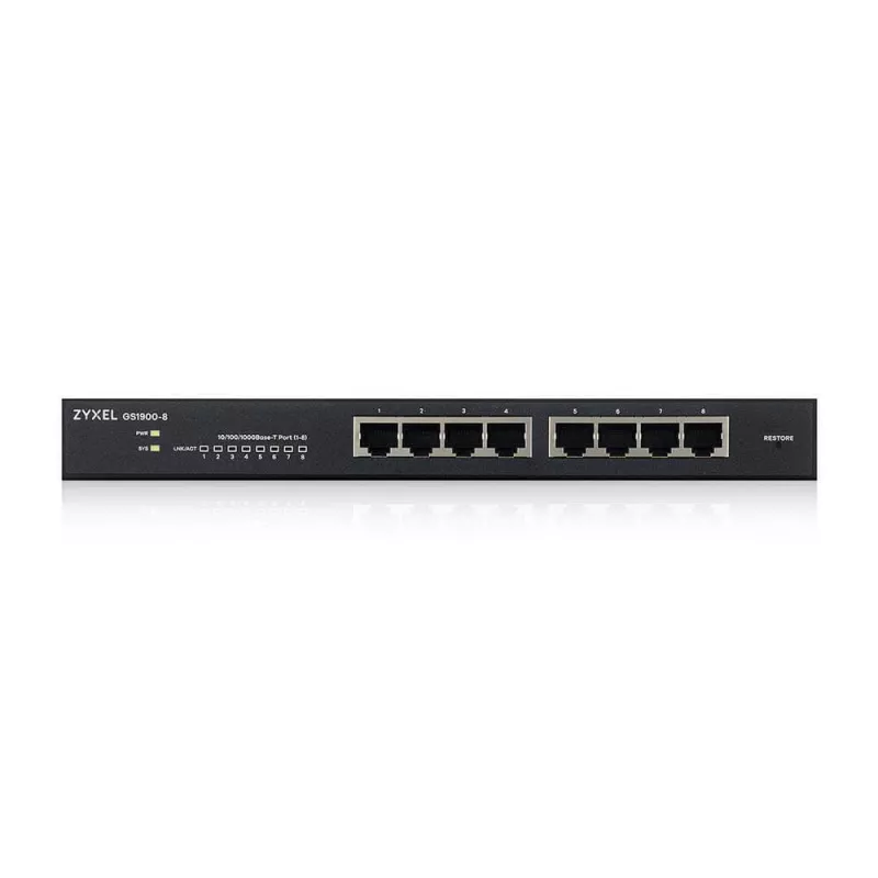 Zyxel GS1900-8 Managed L2 Gigabit Ethernet (10/100/1000) Μαύρο