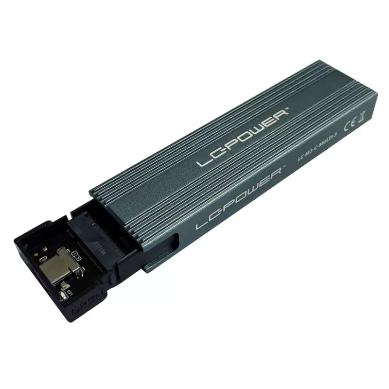 LC-POWER Θήκη SSD - M.2 LC-M2-C-MULTI-3 Lc-power USB3.2 Θήκη M.2-SSD (NVMe & SATA)