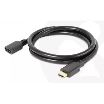 Club 3D CAC-1322 καλώδιο προέκτασης Ultra High Speed HDMI 2.1, 4K, αρσενικό/θηλυκό, 1 m, μαύρο