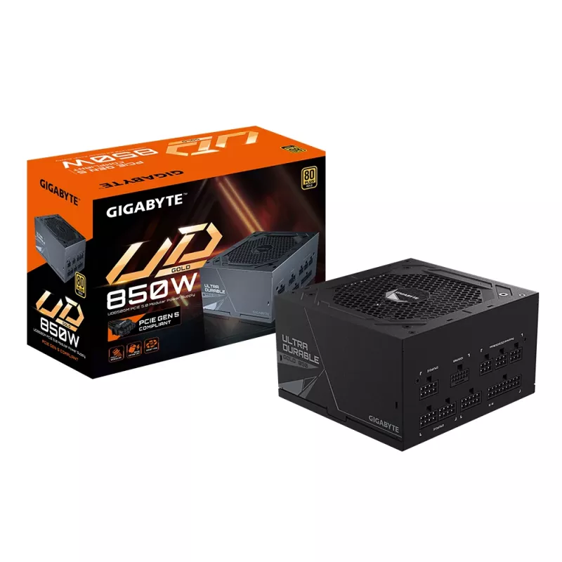Τροφοδοτικό GIGABYTE GP-UD850GM PG5 850 W 20+4 pin ATX ATX μαύρο