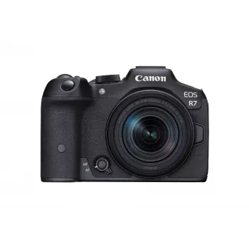 Canon EOS R7 mirrorless φωτογραφική μηχανή με φακό RF-S 18-150mm F3.5-6.3 IS STM, 32,5 MP CMOS, βίντεο 4K, 0,53 kg, μαύρη