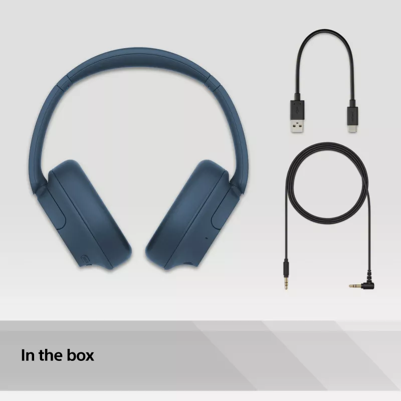 Sony WH-CH720N ασύρματα ακουστικά με ακύρωση θορύβου, μπλε