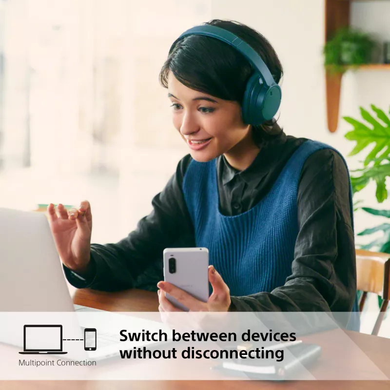Sony WH-CH720N ασύρματα ακουστικά με ακύρωση θορύβου, μπλε