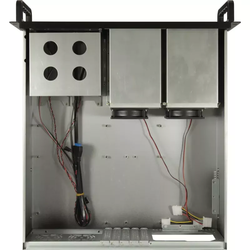 Inter-Tech IPC 3U-3508 σασί διακομιστή αποθήκευσης, rack 48,3 cm 3U, ATX, SATA/SAS Hot-Swap, 2x εξωτερικές θέσεις 5,25 ιντσών, χωρίς τροφοδοτικό, μαύρο