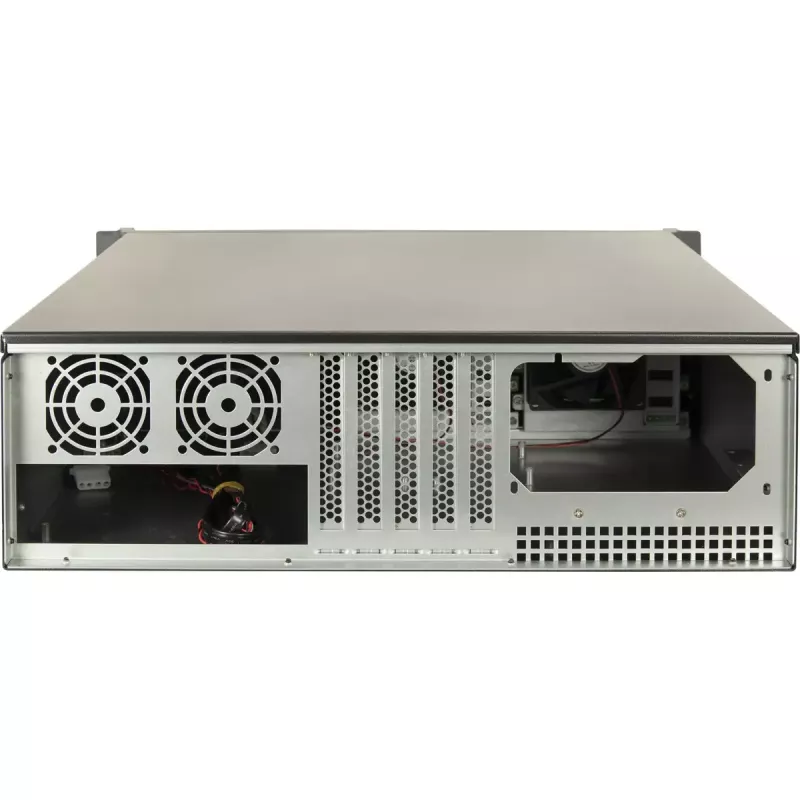 Inter-Tech IPC 3U-3508 σασί διακομιστή αποθήκευσης, rack 48,3 cm 3U, ATX, SATA/SAS Hot-Swap, 2x εξωτερικές θέσεις 5,25 ιντσών, χωρίς τροφοδοτικό, μαύρο