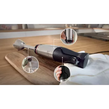 Bosch Serie 6 MSM6M622 Μπλέντερ 0,6 L Μπλέντερ κουζίνας 1000 W Μαύρο, Ανοξείδωτο ατσάλι