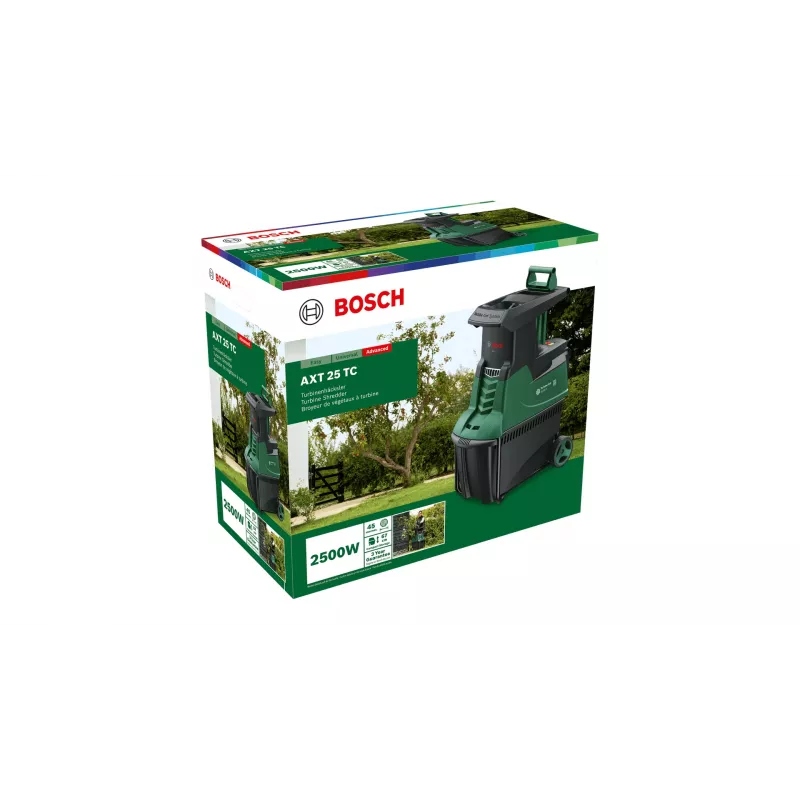Bosch AXT 25 TC Τεμαχιστής κήπου 2500 W 53 L Τουρμπίνα