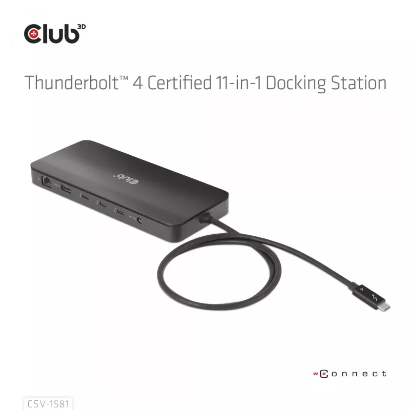 Σταθμός σύνδεσης CLUB3D Thunderbolt 4 Certified 11-in-1 140W