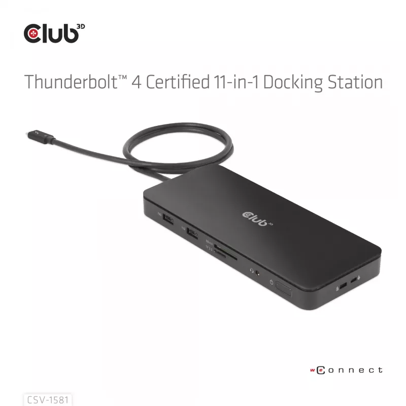 Σταθμός σύνδεσης CLUB3D Thunderbolt 4 Certified 11-in-1 140W