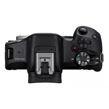 Canon EOS R50, Μαύρο + RF-S 18-45mm F4.5-6.3 IS STM Kit, 24,2 MP, 6000 x 4000 Pixel, CMOS, 4K Ultra HD, Οθόνη αφής, Μαύρο