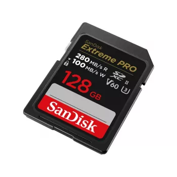 WESTERN DIGITAL SanDisk PRO 128GB V60 UHS-II Κάρτες SD 280/100MB/s V60 C10 UHS-II