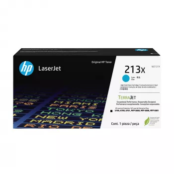 HP 213X High Yield Κυανό Γνήσιο Μελανοδοχείο Toner LaserJet