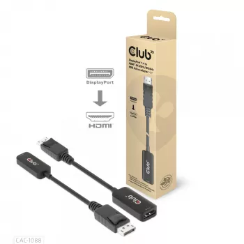 CLUB3D DisplayPort1.4 σε HDMI 4K120Hz/8K60Hz HDR Ενεργός Adapter M/W
