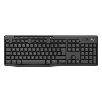 Σετ πληκτρολογίου και ποντικιού Logitech MK370 Combo for Business — Full-Size QWERTY (US International), RF Wireless + Bluetooth, γραφίτης