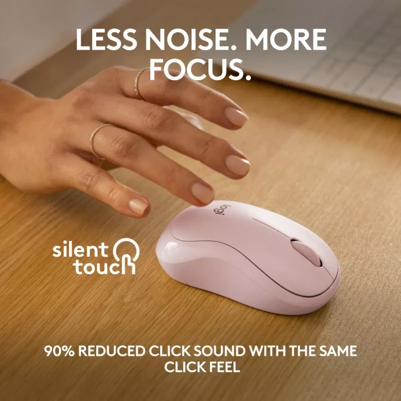 LOGITECH M240 Αθόρυβο Ποντίκι - Bluetooth - Ροζ